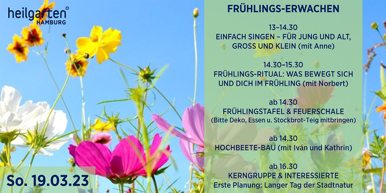 Einladung Frühlings-Erwachen im Heilgarten 2023