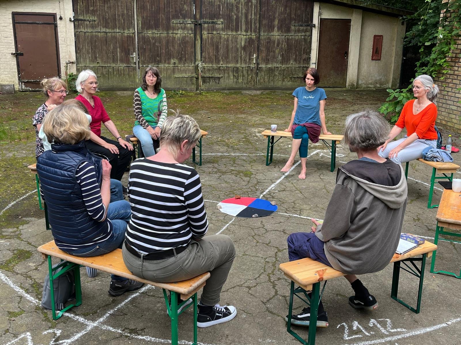 Workshop Naturzyklischer Wandel im Heilgarten Hamburg